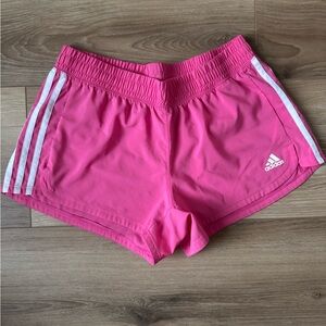 Adidas Pink 3 Stripe Running Short